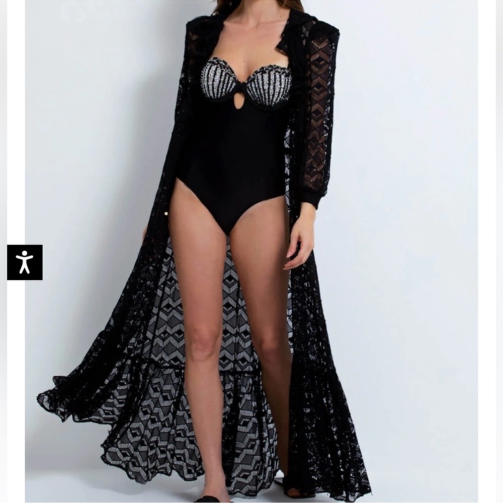 PatBO Shell Beaded Swimsuit - Picture 2 of 10